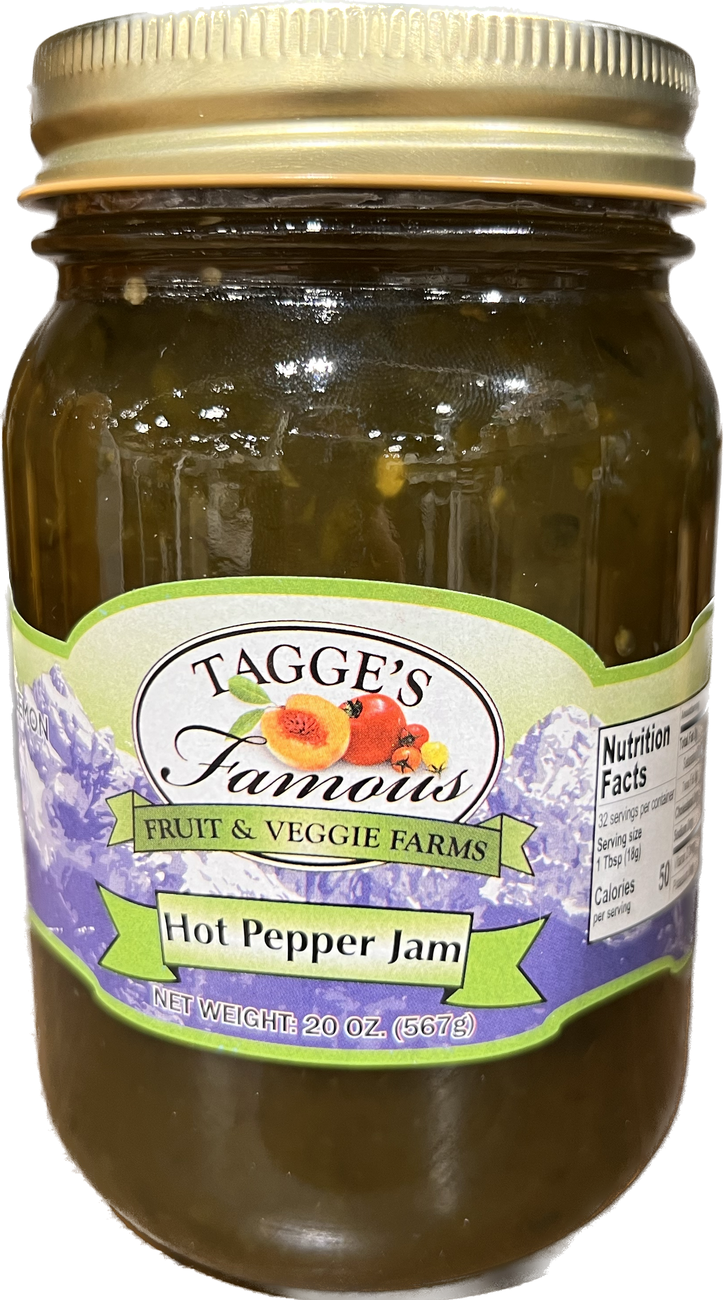 Hot pepper Jam - 17 oz