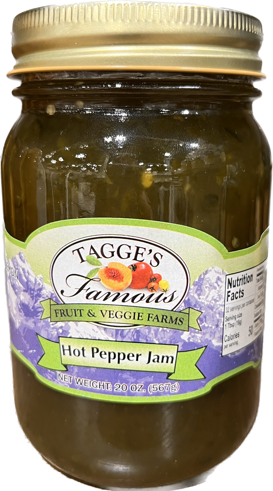 Hot pepper Jam - 17 oz