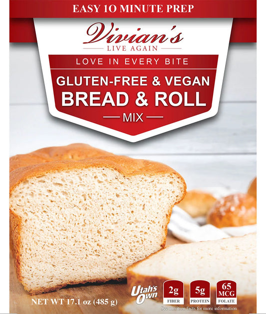 Whole-grain, vegan, gluten-free bread and roll mix-17.1 oz